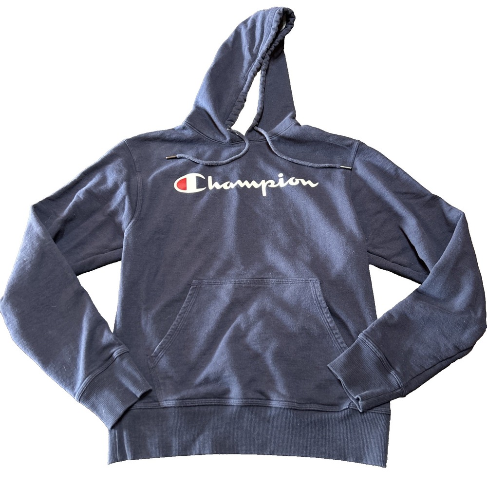 Champion Hoodie Women's Blue Relaxed Logo Sweatshirt‎ Size S